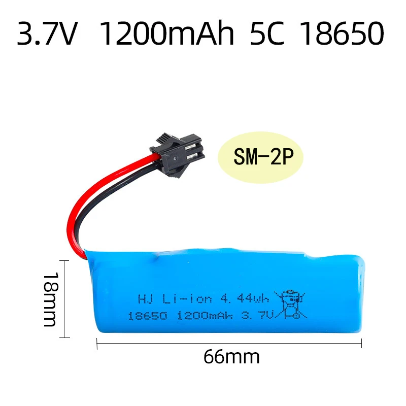 Batterie Li-ion 18650 3.7V 1200mAh Rechargeable avec Protection