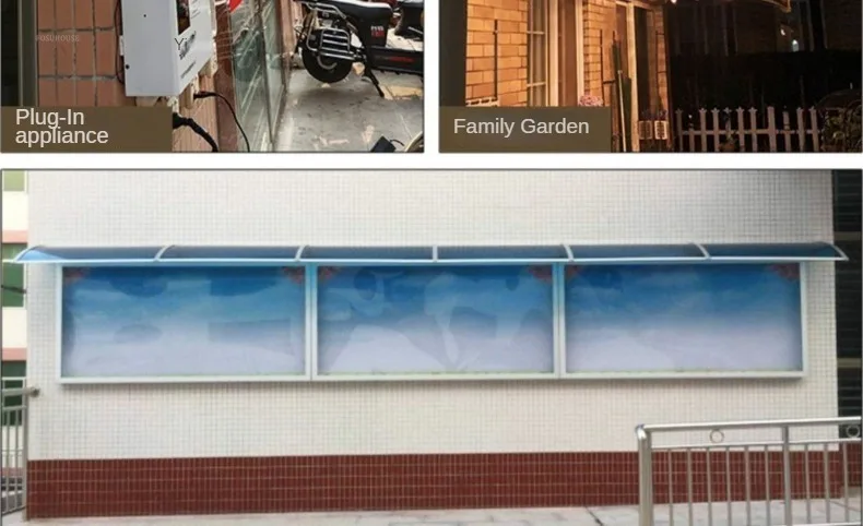 Description Picture 6 of itemModern Aluminum Alloy Awning for Outdoor Rain and Sun Protection Design Awnings Creative Household Awning for Vegetable Plot