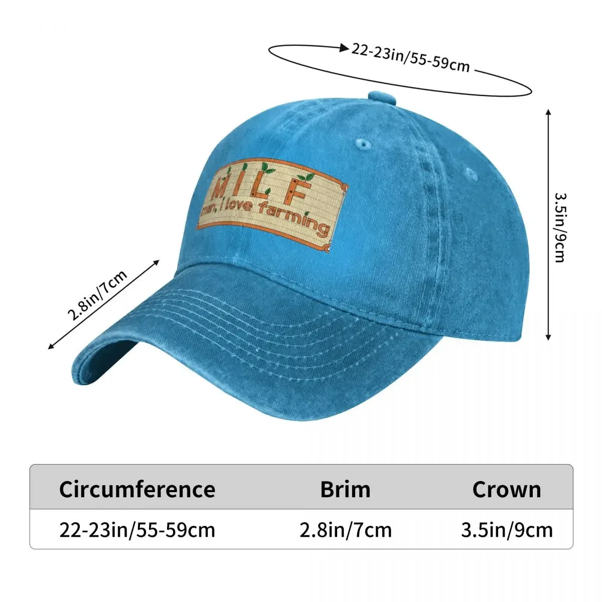Stardew Valley Man I love Farming Baseball Cap Hiking Hat Kids Hat Luxury Woman Men'S
