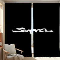 Window Kitchen Curtains for Living Room 2 Pieces Blackout Curtains Door Curtain T-toyota-a S-supra Bedroom Decoration Partition 1