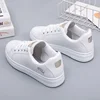 Baskets Blanches Brodées en Cuir PU pour Femme, Chaussures Décontractées, Respirantes, à Fleurs, à Lacets, Nouvelle Collection 4