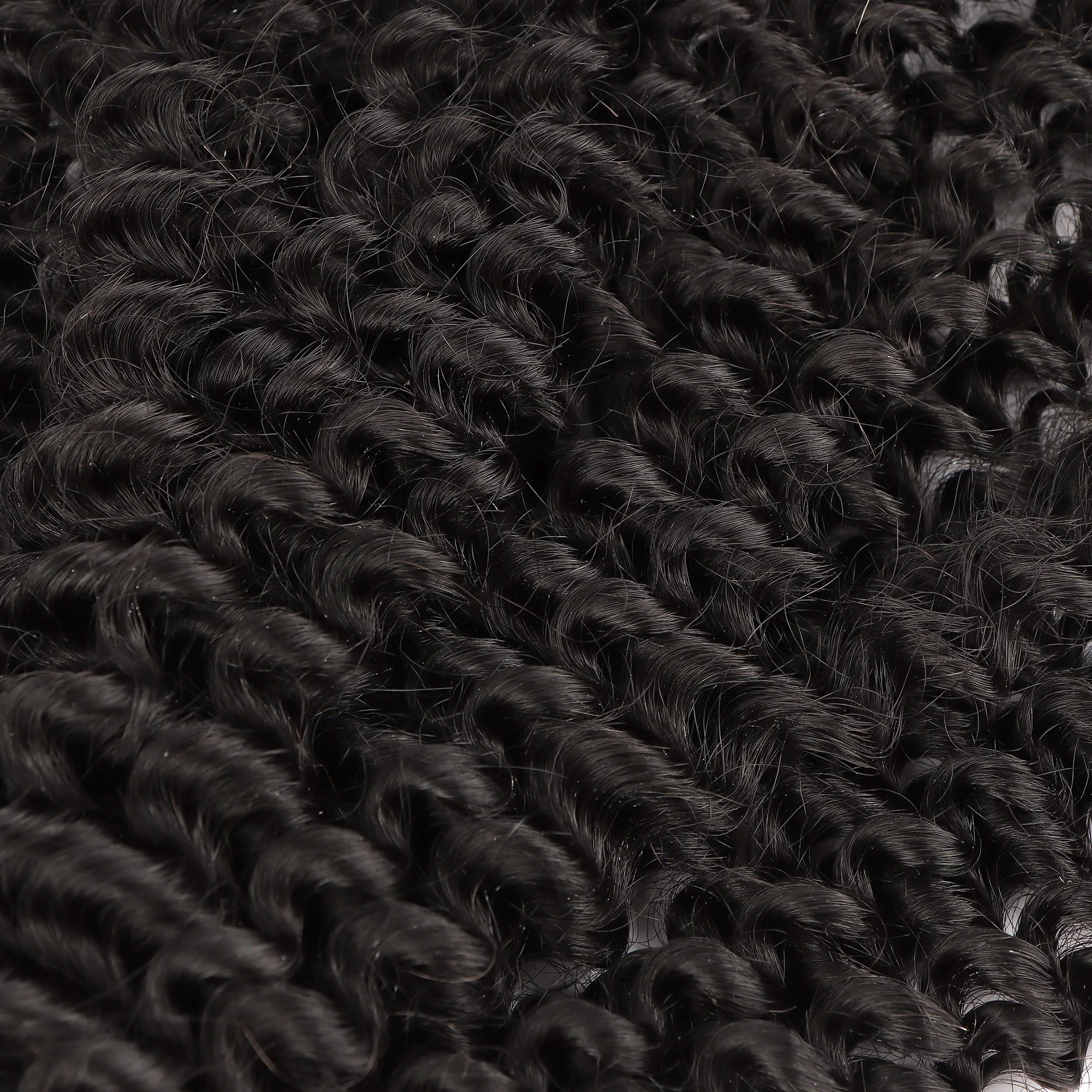 AHVAST Jerry curly 100g clip in weft hair extension natural color human hair virgin weft extensions