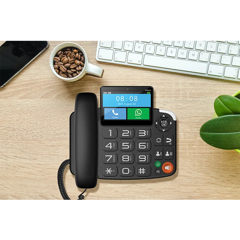 Smart Dual Sim Dual Standby cordless hindetel Call/SMS/Data For home office baby momitor door bell