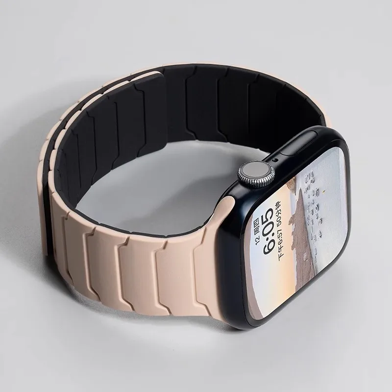 Magnetic Silicone Apple Watch Band Replacement Strap