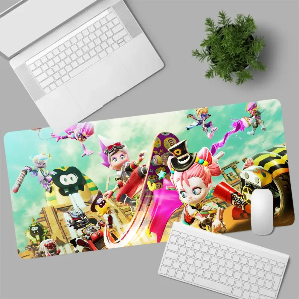 

N-NINJALA Desk Mat XXL Rubber Table Mats Speed Gaming Large Mousepad Soft Keyboard Pad Non-slip Mouse Pad For Genshin Impact LOL