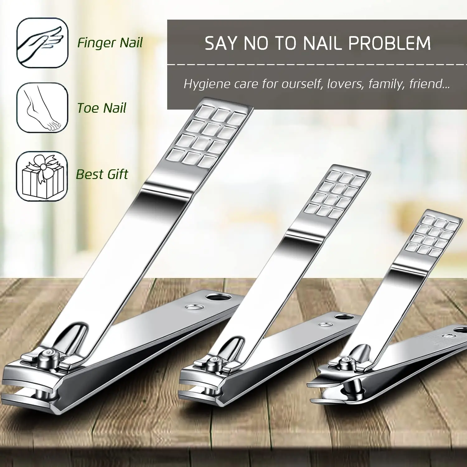 Professional Stainless Steel Nail Clippers Manicure Set