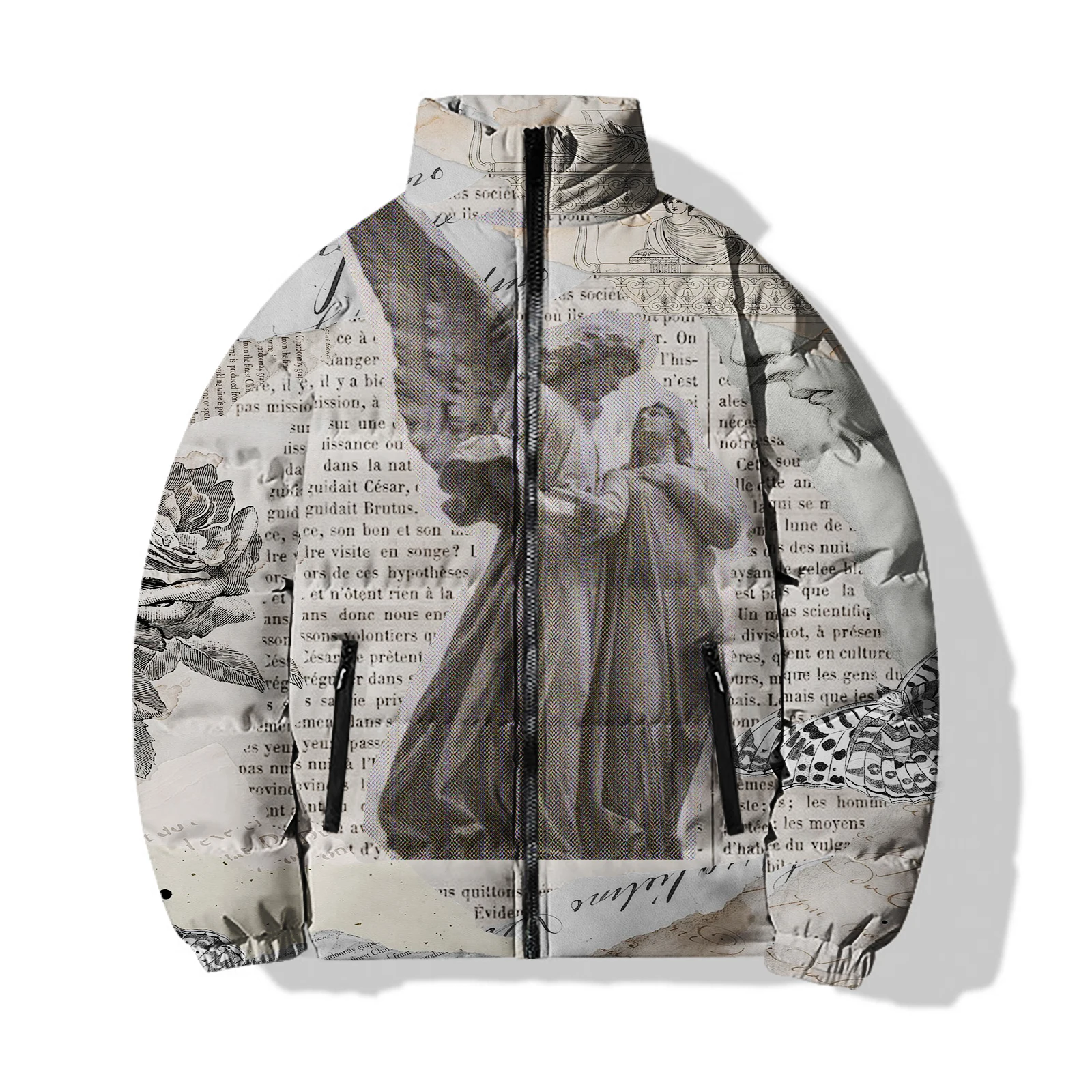 thumbnail image 1 of Abrigos de hombre con estampado de tendencia de moda Chaquetas de impresión digital 3D personalizadas Chaquetas casuales y versátiles para hombre Abrigo para hombre cómodo y cálido, 1 of 5