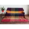 Inyahome Boho Throw Blanket Colorful Chenille Woven Bohemian Sofa Recliner Loveseat Furniture Cover Aztec Hippie Throws Blankets 2