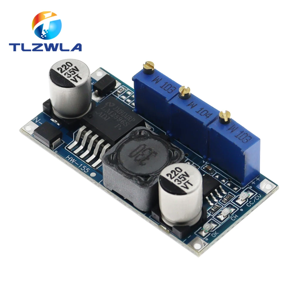 TLZWLA DC DC Constant Current Module LM2596S, 1PCS step down adjustable power supply 7V 35V CC CV