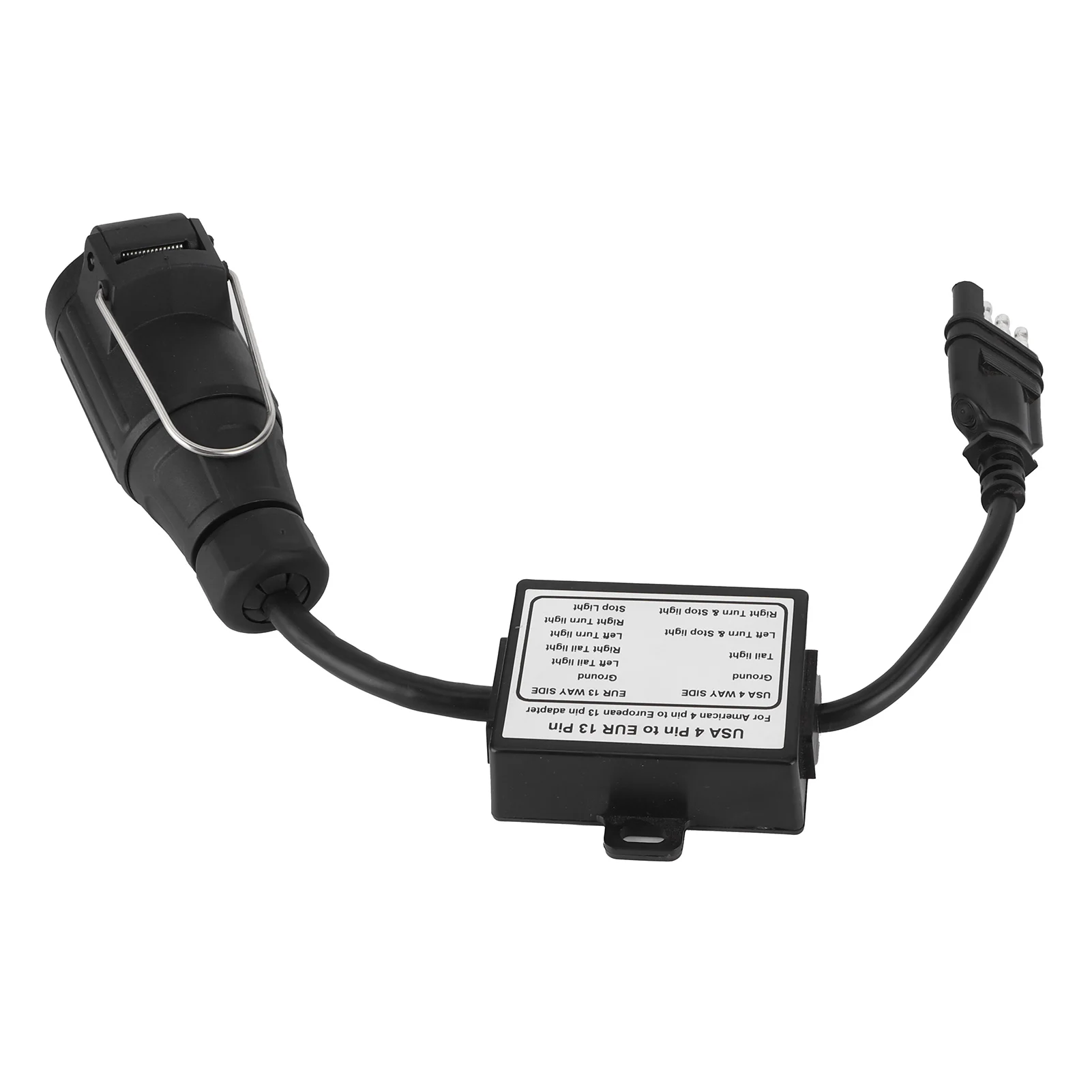 Adaptateur Prise De Remorque USA 4 Broches Vers Européens, 13