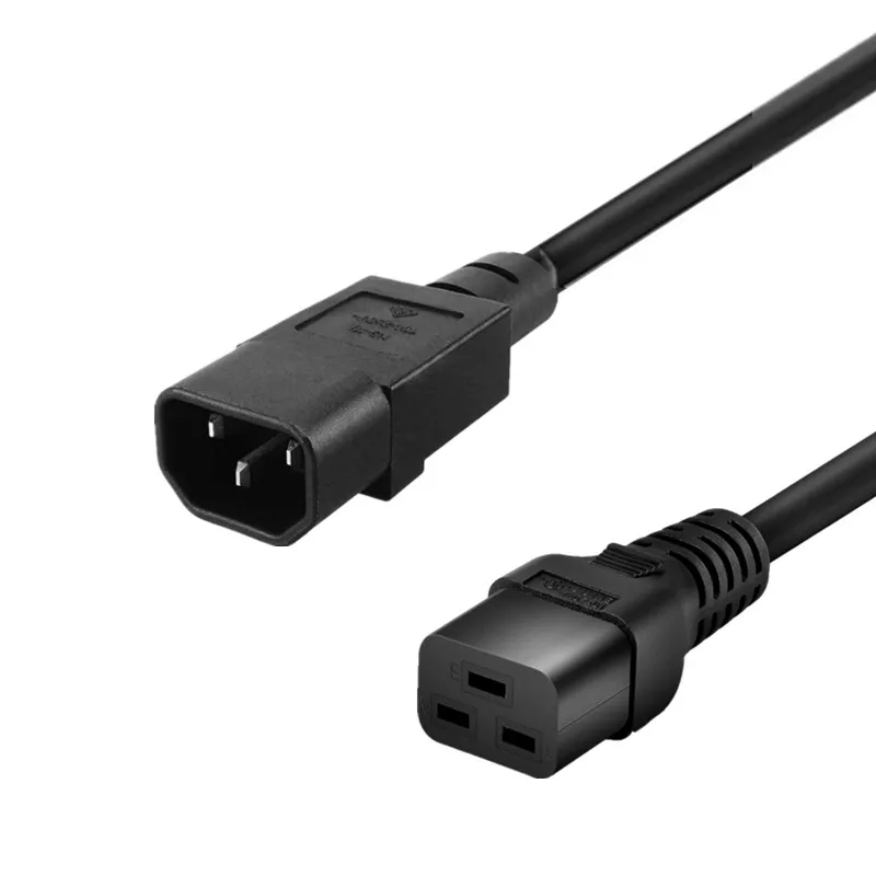 C14-C19 서버 전원 연장 케이블 C14 - C19 PDU US 14A WG 2.5 케이블 0.5m 1m 1.8m 3m 5m