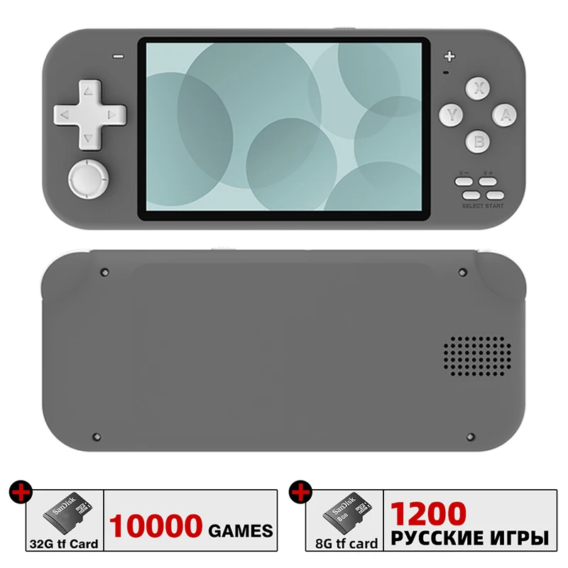 DATA FROG X20 Mini Retro Handheld Console 4.3 inch Portable Video Game for MAME/CPS/GBA/NES/GB/SEGA/NEOGEO/GBC/SNES Emulators 