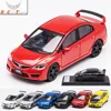 DCT 1/64 FD2 Model 8th Generation Honda Civic Type R Car Alloy Motor Vehicle Diecast Metal Model Kids Xmas Gift Toys for Boys 1