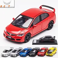 DCT 1/64 FD2 Model 8th Generation Honda Civic Type R Car Alloy Motor Vehicle Diecast Metal Model Kids Xmas Gift Toys for Boys 1