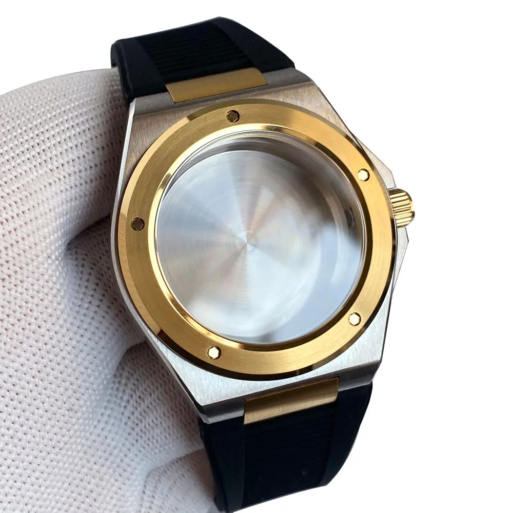 Black PVD 40mm Ingenieur Automatic Watch Case with Sapphire Crystal, 200m Waterproof