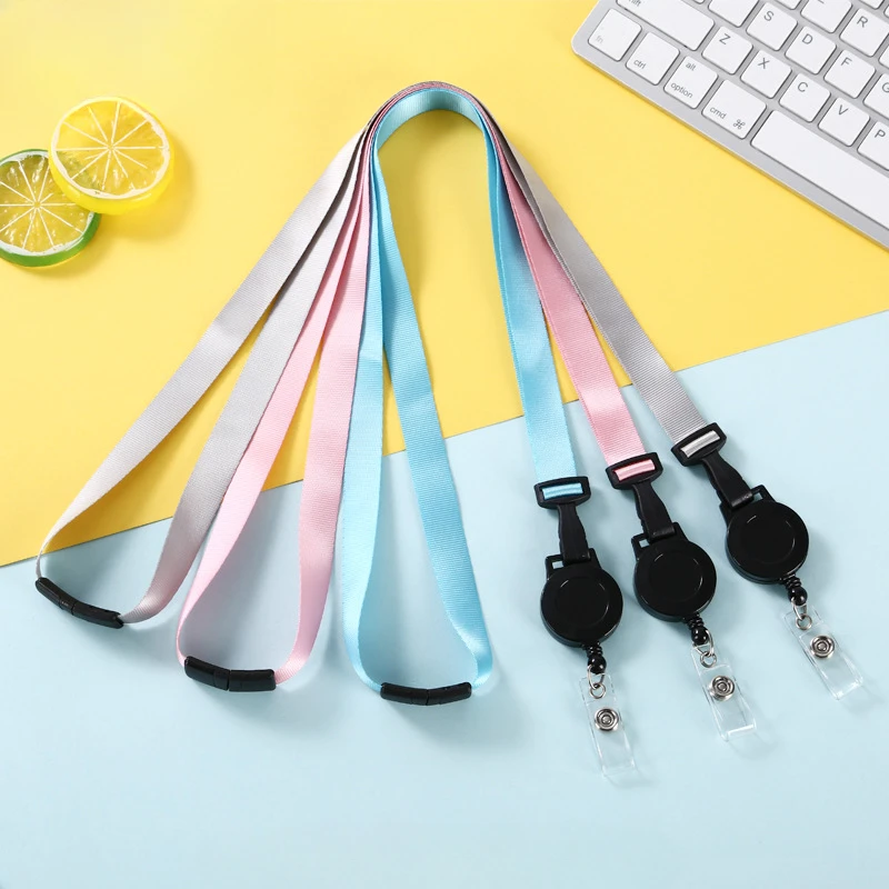 

1pcs Doctor Nurse Work Name Badges Holder ID Card Holder Neck Straps Lanyard Business Credit Card Holder Bus Card Cover