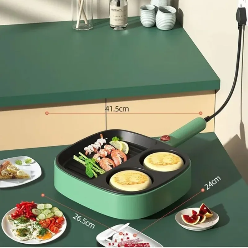 Dormitory Mini Electric Skillet NonStick Breakfast Machine Fry Eggs Flapjack Pan
