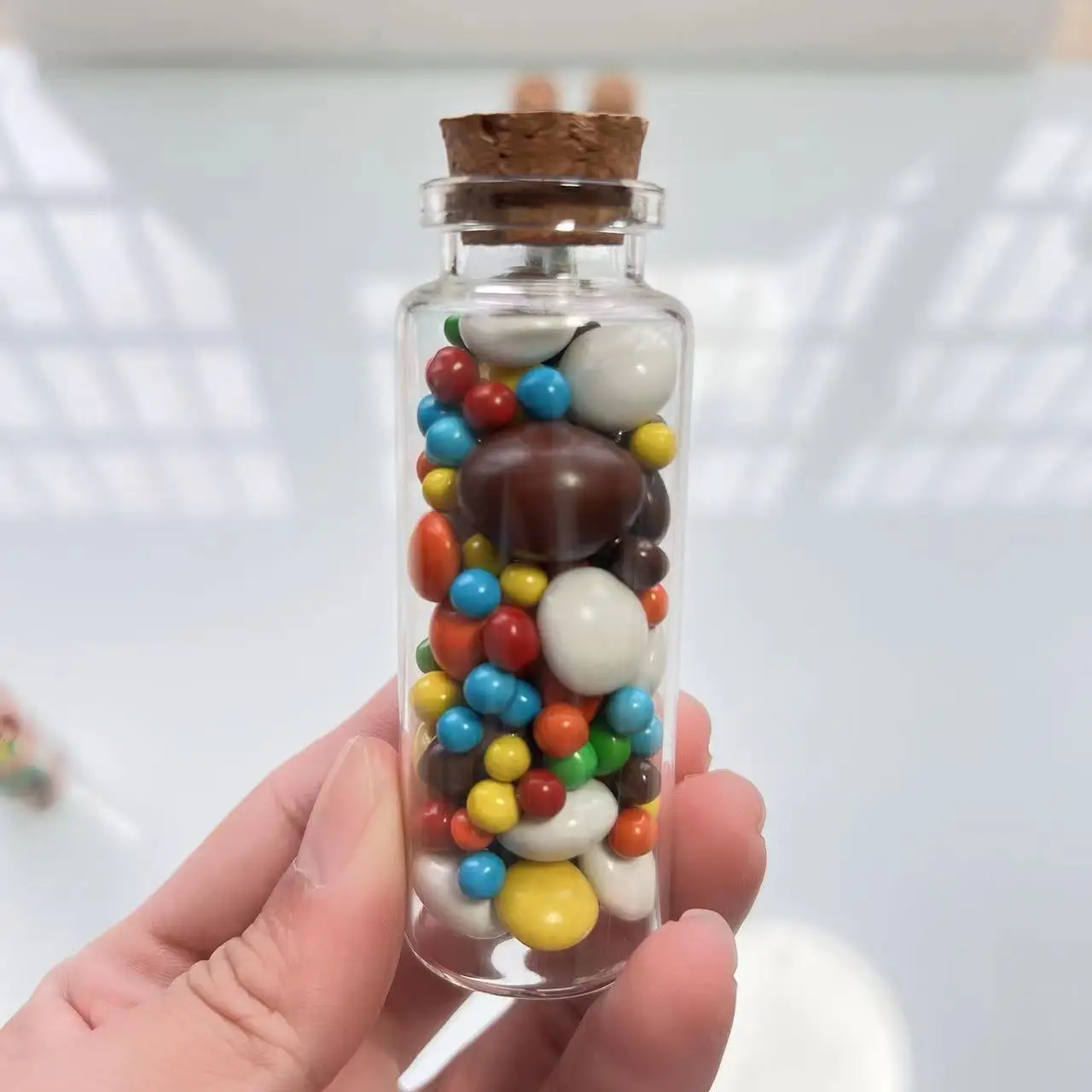 Glass Test Tube 16*30*80mm 40ml Glass Bottles Stopper Crafts Jars Small Transparent Empty DIY Wishing Bottle Cork Gift