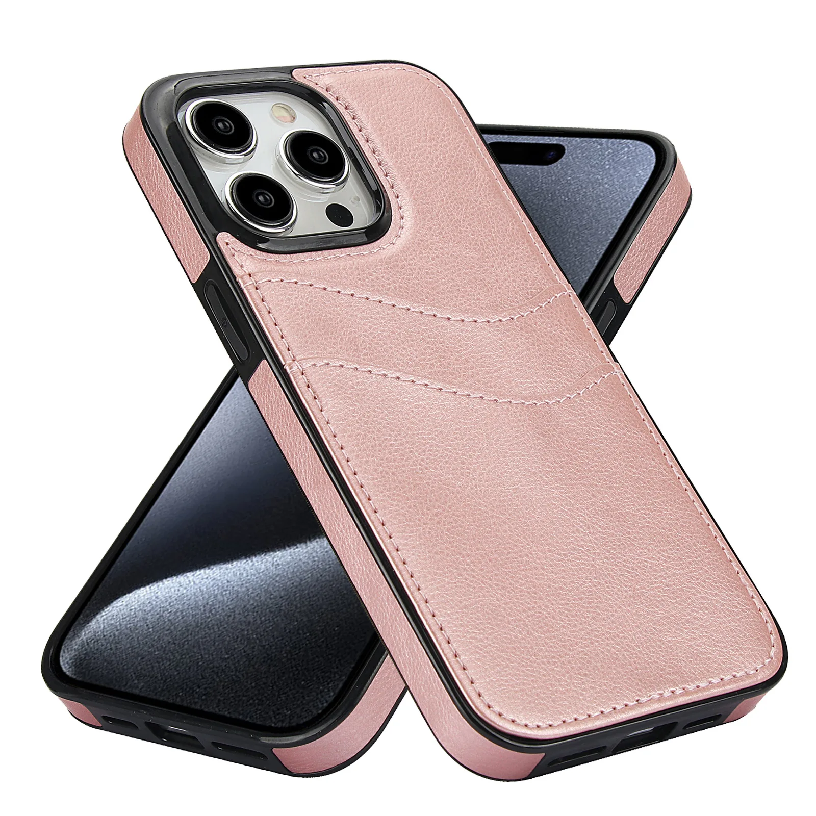 Luxury Leather Designer Shockproof Phone Case - Fashionable Back Cover
