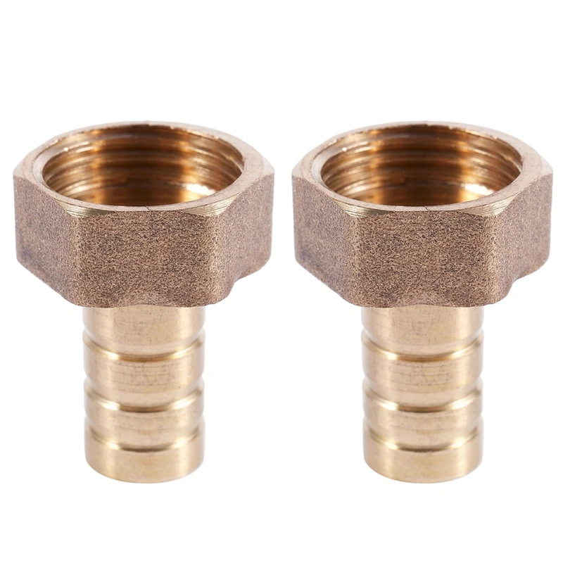 

2Pcs 12Mm Hose Barb 1/2BSP Female Thread Quick Joint Connector Adapter Gold