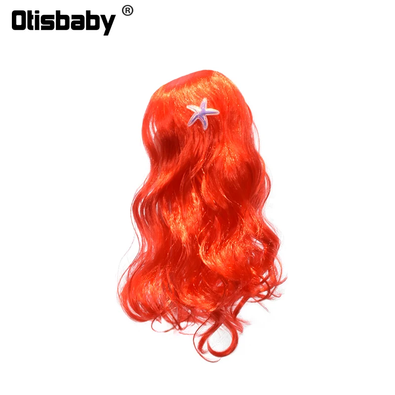 Ariel Dress for Girls Halloween Little Mermaid Costume Child Red Mermaid Wig Princess Shoes Christmas Ariel Dress Up Swimsuit