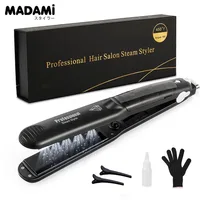 Steam Hair Straightener Professional Ceramic Vapor Flat Iron 450℉ Fast Heat Argan Oil Treatment Hair Care Tools 1