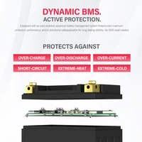 Démarreur de scooter haute performance, batterie aste au lithium avec BMS intégré, fer, Phxing ate, veFePO4, CCA260A, 12V, 4Ah 5