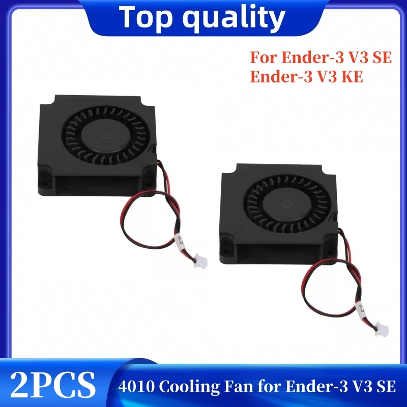 2 Stück 4010 Lüfter für Creality Ender 3 V3 SE/V3 KE/CR10 SE von 3D-Druckerteilen und Zubehör, 24 V 4010 Extruder Turbolüfter
