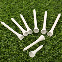 100pcs/lot Wooden Golf Tees 42/54/70/83mm White Golf Ball Maple Wood Tees Outdoor Sports Training Golf Durable Accessories 1