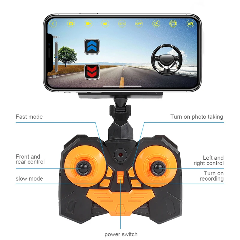 1:18 Radio Controlled Car APP Remote Control Car Wifi Camera HD RC 2WD Buggy SUV Rc Climbing Cars Electric Car Toys for Boys Kid 4