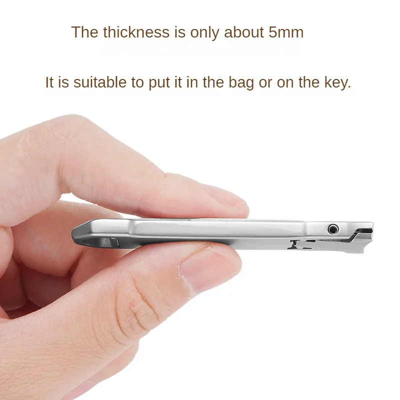 Ultra-Thin Nail Clippers Collapsible Portable Travel Fingernail Keychain Nail Scissors Cutter Stainless Steel nail clipper set nail clipper nail care kit nail scissors set nail clippers manicure pedicure kit manicure set manicure sets manicure nail clipper set nail clippers kit