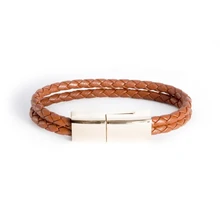 

New USB Type C Cable Bracelet for Samsung Galaxy Type-C Bracelet Link Portable Leather Charger