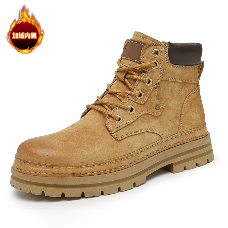 thumbnail image 1 of Botas Martin para hombre, moda 2024, nuevas botas de carga altas, cómodas y versátiles, plataforma para exteriores, zapatos de senderismo Martin, 1 of 5
