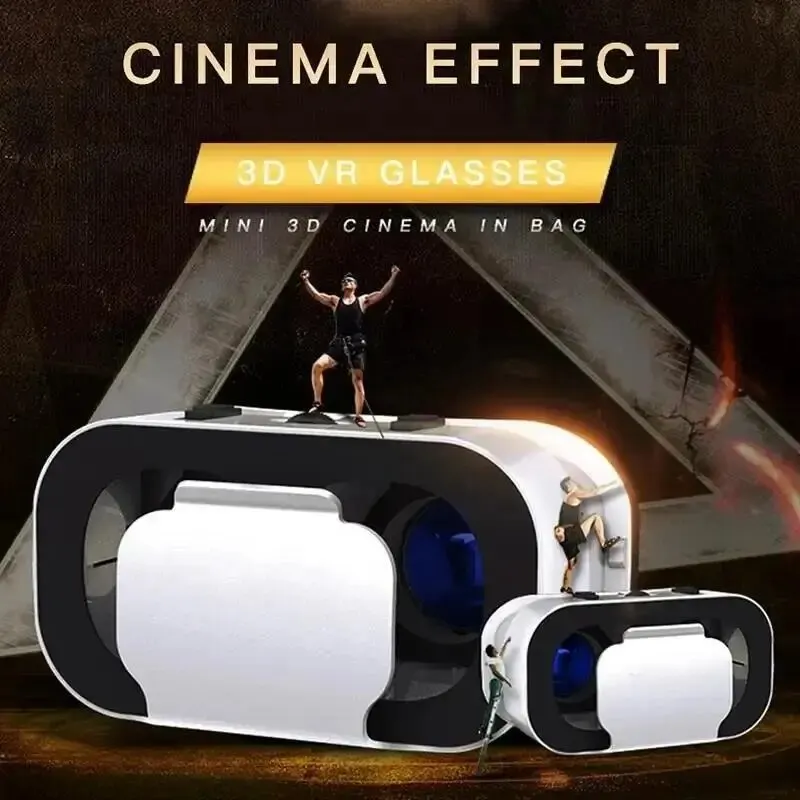 VR Glasses 3D VR G05A Glasses Headset Headmounted Virtual Reality Adjustable for 4.76inches Android And IOS Smart Phones