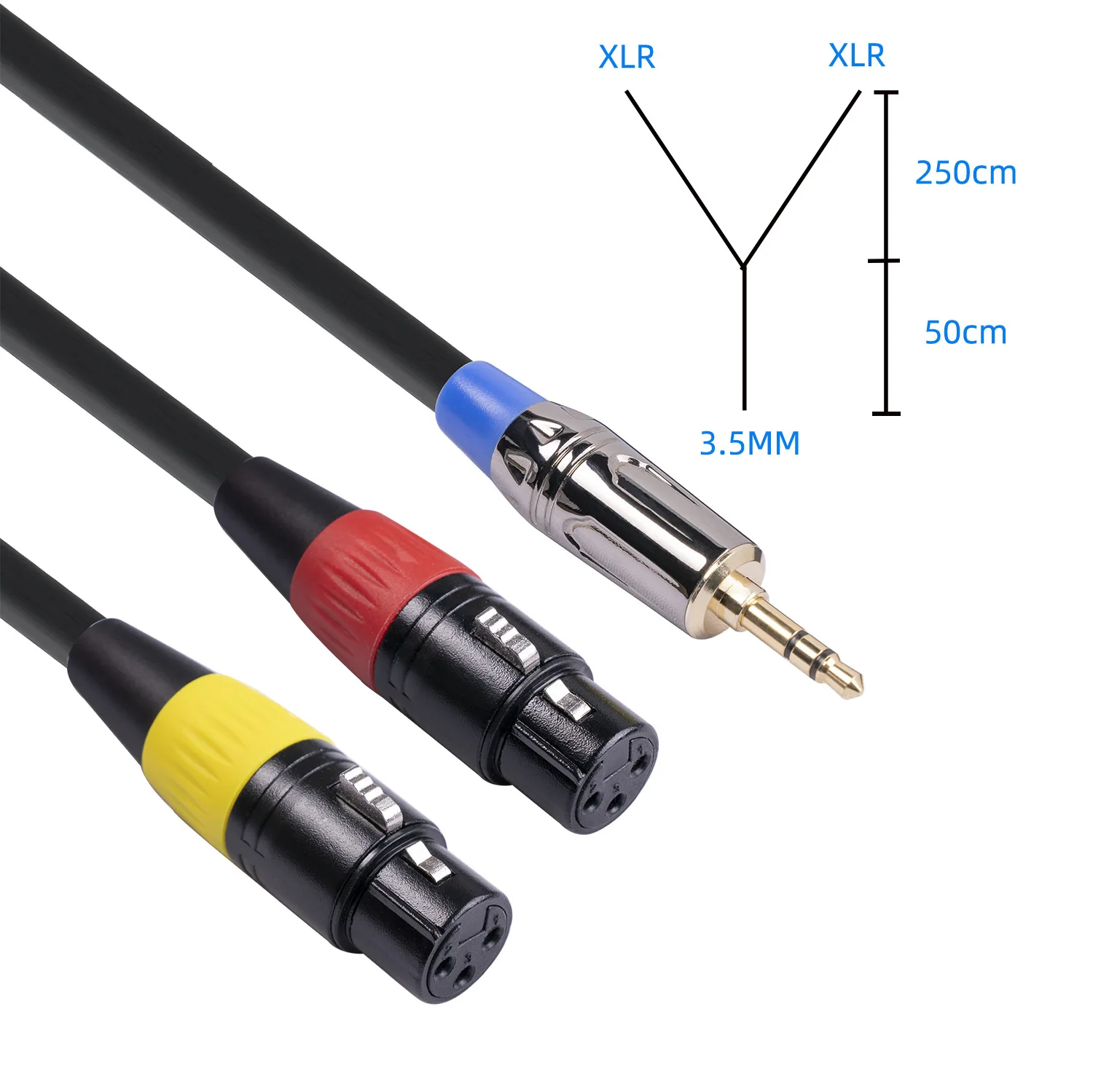 2022 ǰ XLR ̺ 3.5mm ׷  - XLR  OFC Aux  ̺ ȣ, Ŀ ͼ 3m 
