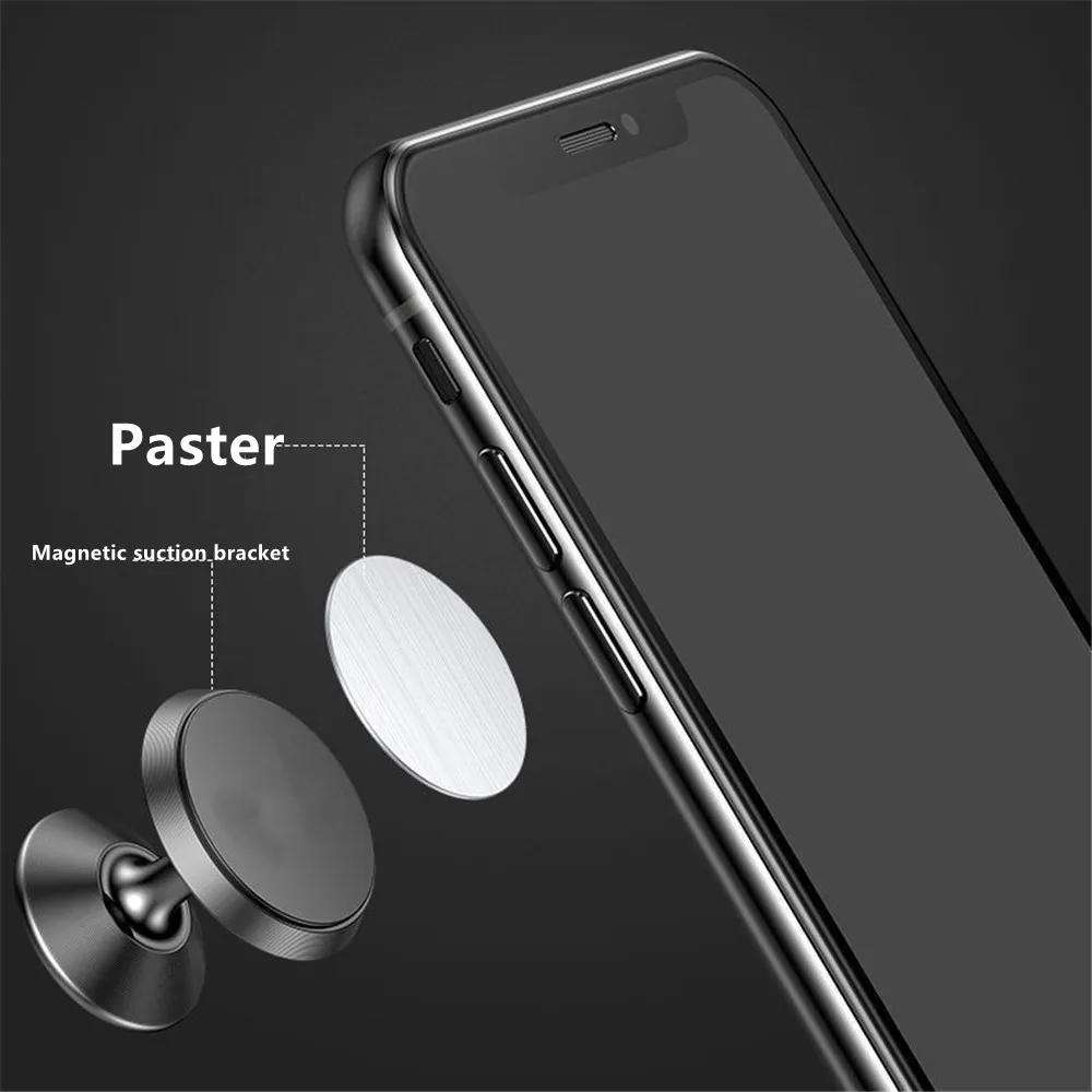 자기 자동차 전화 스탠드 홀더에 대 한 자석 휴대 전화 홀더에 대 한 5PCS 금속 플레이트 스티커 디스크 철 시트 자석이 아님