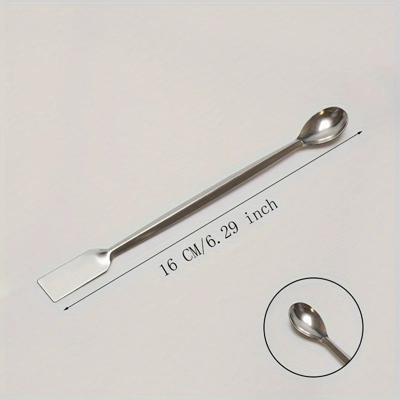 Stainless Steel Double-Headed Medicine Spoon for Accurate Dosage Measurement