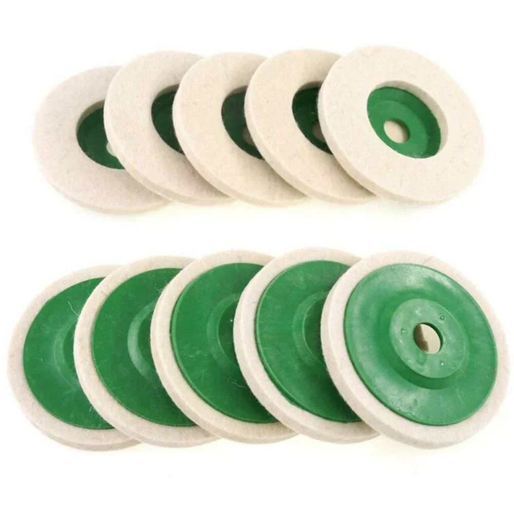 3/10pcs Wool Polishing Wheel Pads Angle Grinder Wheel Felt Polishing Pad Disc Angle Grinder Accessories for Car Maintain