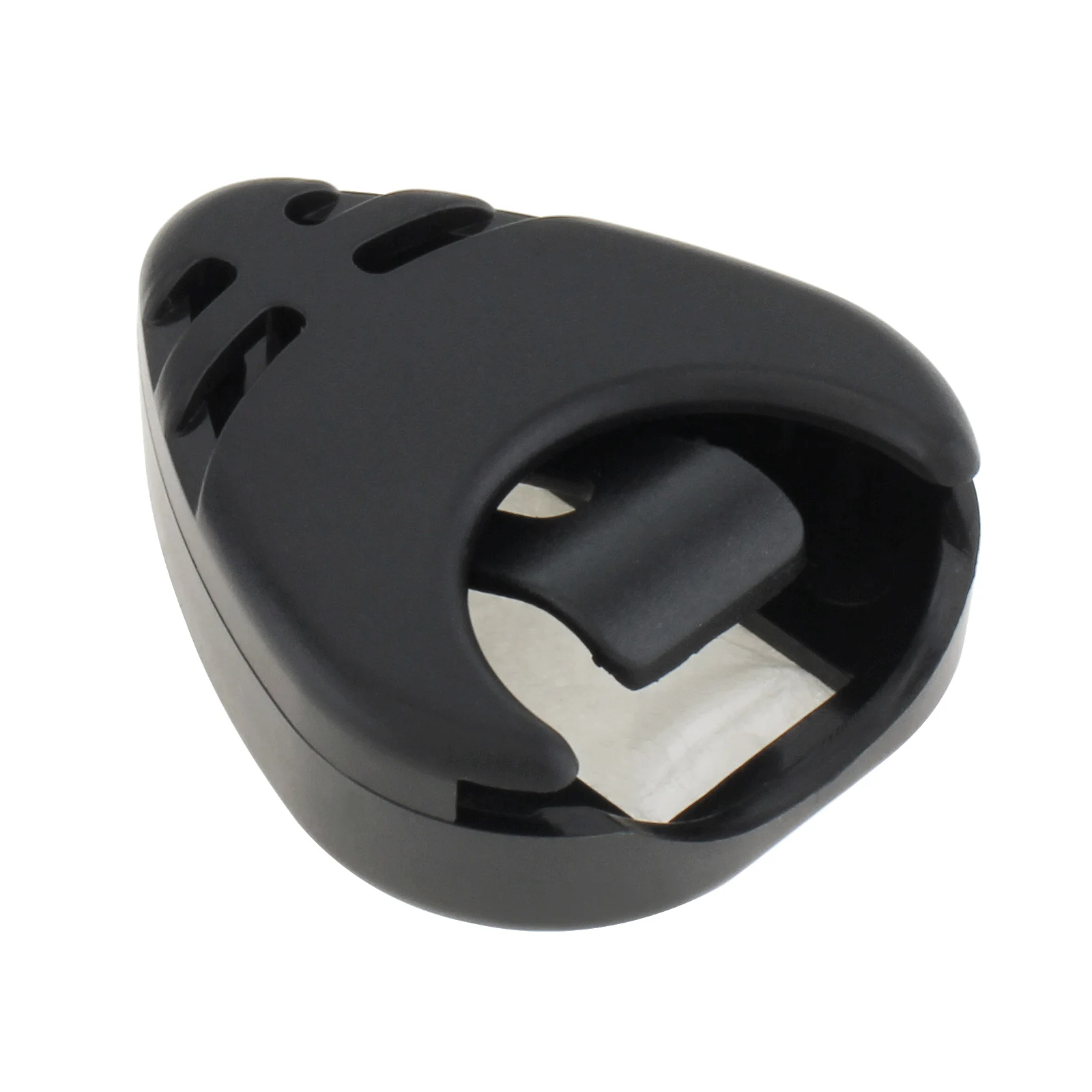 Sleek Black Adhesive Guitar Pick Holder