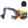 LESU ET30H RC Excavator 1/14 CNC Metal Hydraulic Wheel Digger Finished Remote Control Truck Sound Light Model Toys Gift THZH1185 3