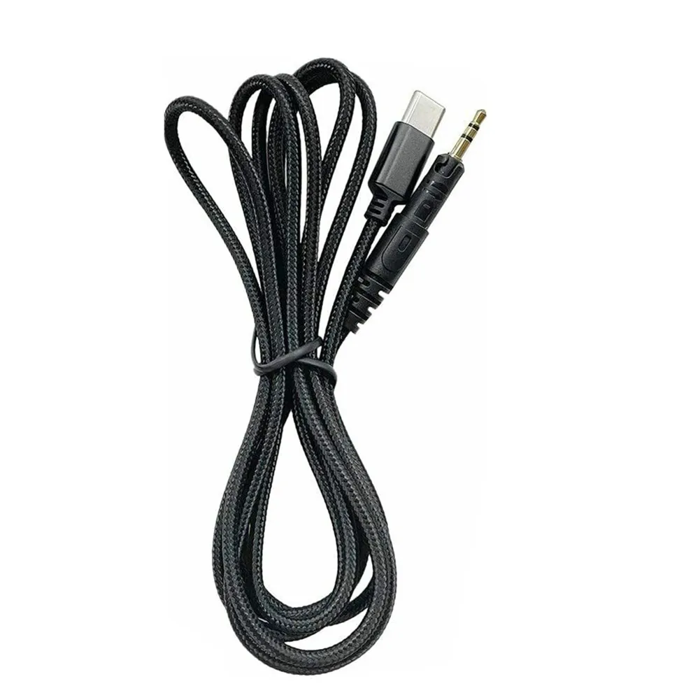 1.5m Length Copper + Nylon Type-C to 2.5mm Jack Headphone Cable Wire For Audio-Technica M40X M50X M60X M70X Headsets Accessories