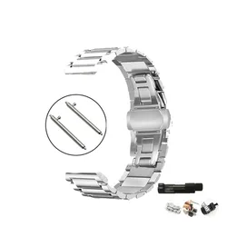 22mm Stainless Steel Sports Metal Wristband Bracelet for Grit X (Silver)