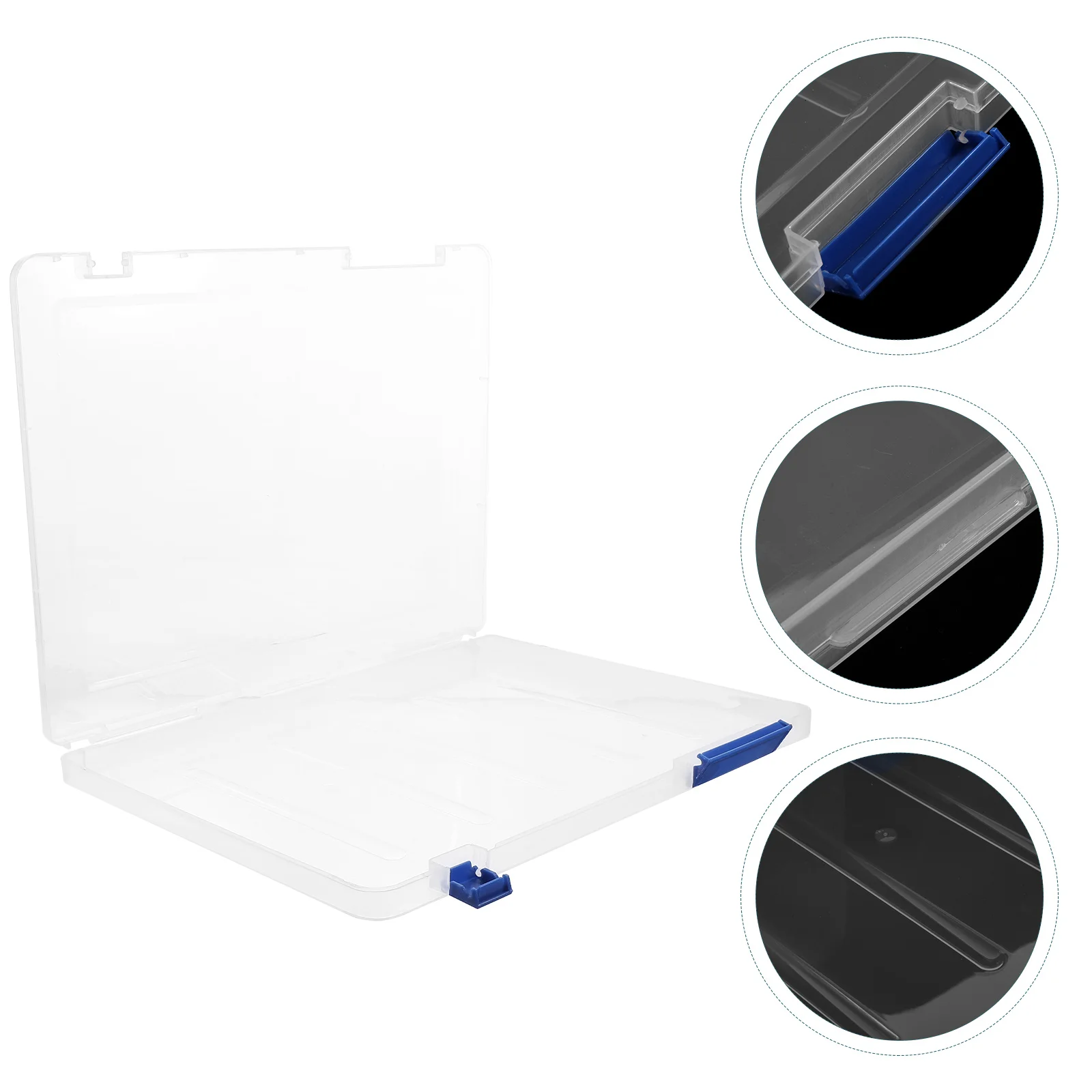 

Office Storage Box Desktop A4 Paper Accordian File Box Document Case Transparent Plastic Organizer Box Expanding File Folder