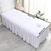 Solid Velvet Beauty Salon SPA Bed Sheets Massage Warm Bed Table Cover Sabanas Para Cama Soft Salon Sheets With Hole 6