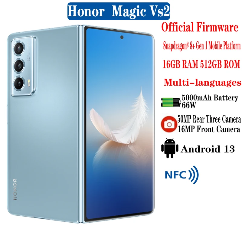 Honor-Magic vs2 vs 2, 5g携帯電話,7.92インチoledスクリーン,50mpリア