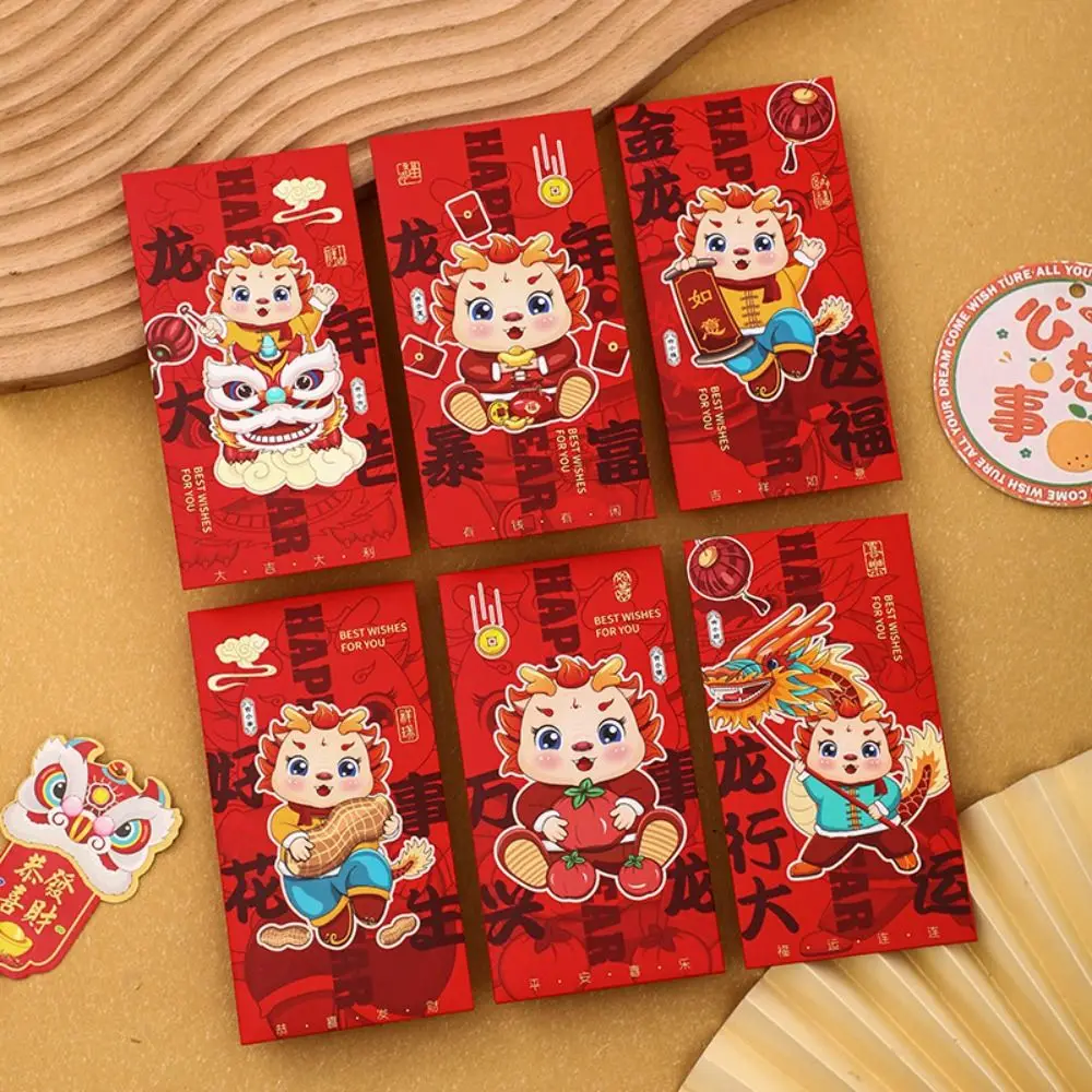 

Новый год 2024, пакет, красный конверт, Ранняя сумка, кошелек с рисунком дракона, упаковка «сделай сам», с наилучшими пожеланиями, красный карман, свадьба, день рождения