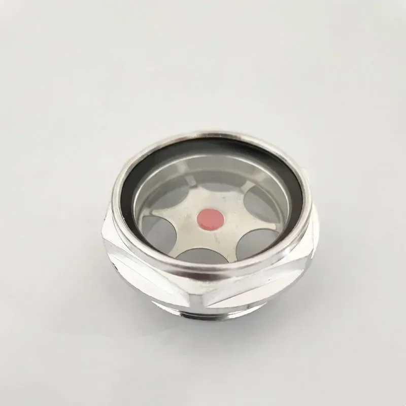 M10-M33 Male Aluminum Alloy Oil Level Sight Glass Window Hex For Air Compressor