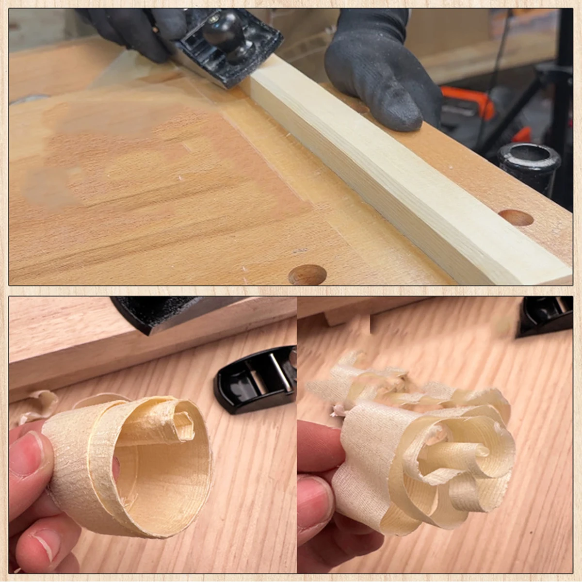 Mini Hand Planer Adjustable Flat Bottom Precise Manual Wood Planer for Wood Craft Processing Carving woodworking hand tools wood trimming tool