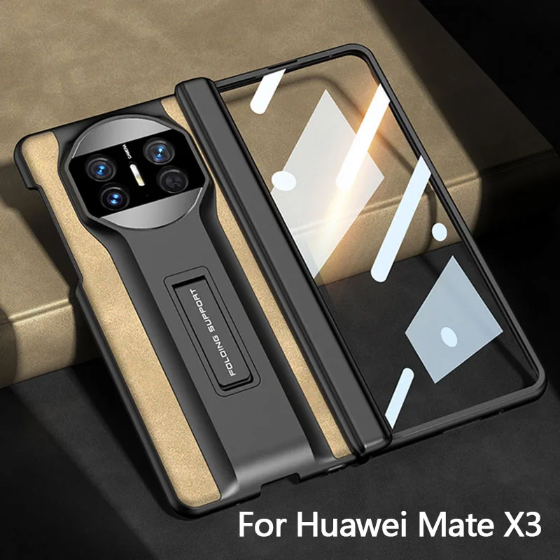 

GKK Original Magnetic Hinge Case For Huawei Mate X3 Case Frosted Leather Holder Glass Protector Hard Cover For Huawei Mate X3