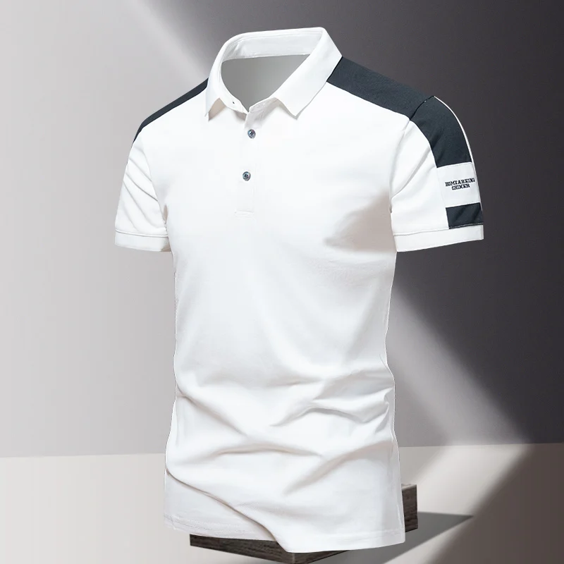 Polo Shirt Mens Golf Shirts for Summer Business Casual